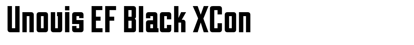Unovis EF Black XCon